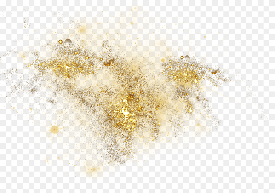 Gold Dust Sparkles Glitter Sticker Transparent Glitter Dust, Powder, Flour, Food, Plant Png Image