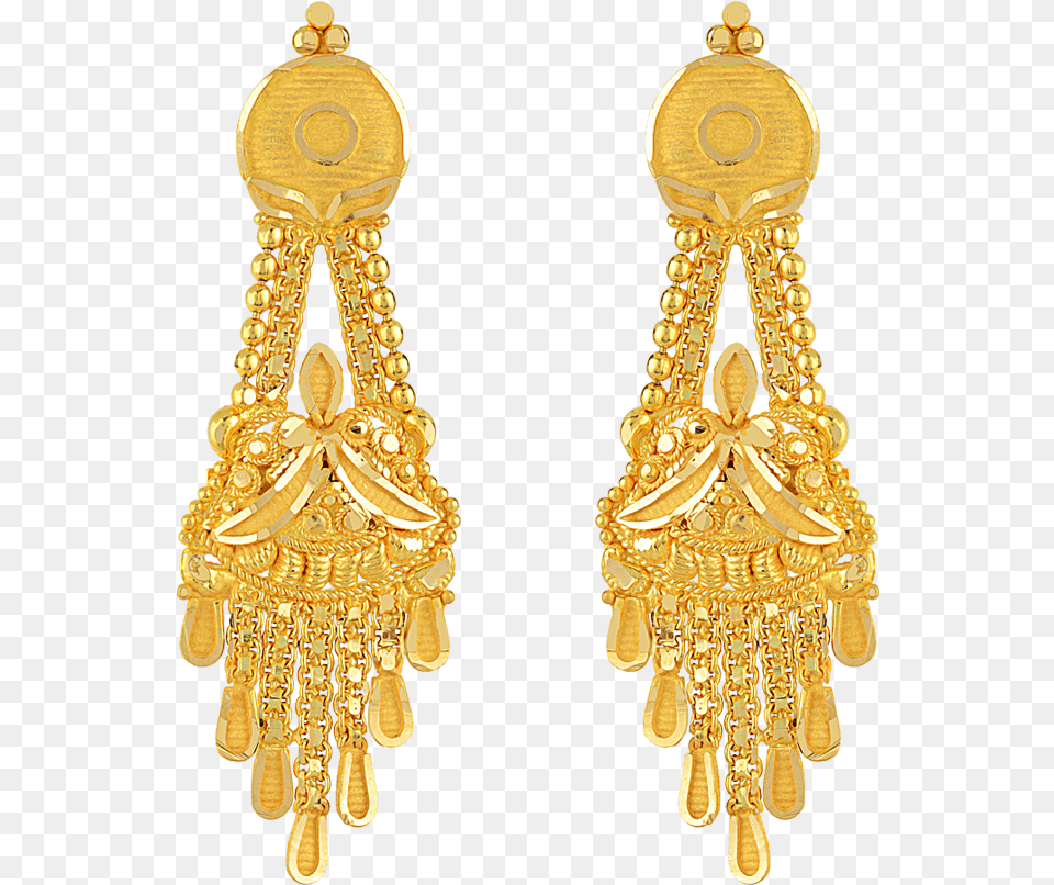 Gold Earring 4 Image Gold Earing Jewellery, Accessories, Jewelry, Treasure, Chandelier Free Png Download