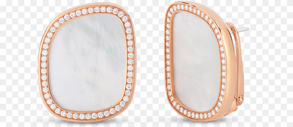 Gold Earring Roberto Coin Black Jade 18k Rose Gold Circle, Oval, Accessories, Diamond, Gemstone Free Png Download