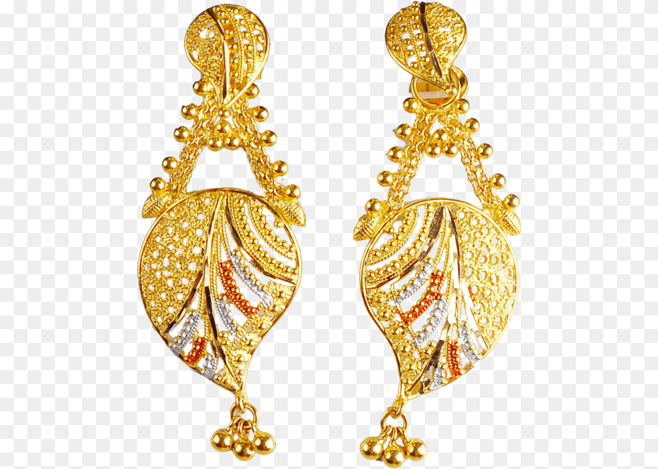 Gold Earrings 1 Image Kolkata Design Gold Earrings, Accessories, Earring, Jewelry, Chandelier Free Transparent Png