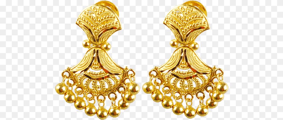 Gold Earrings Designs With Price 5 Bridal Gold Jhumka Design, Accessories, Earring, Jewelry, Treasure Free Png Download