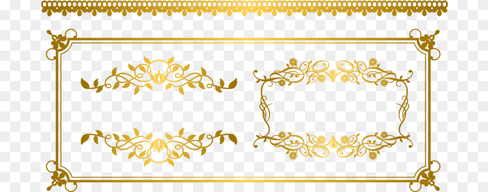 Gold Euclidean Vector Ornament Fancy Gold Border Gold Vector Border, Art, Floral Design, Graphics, Pattern Free Transparent Png
