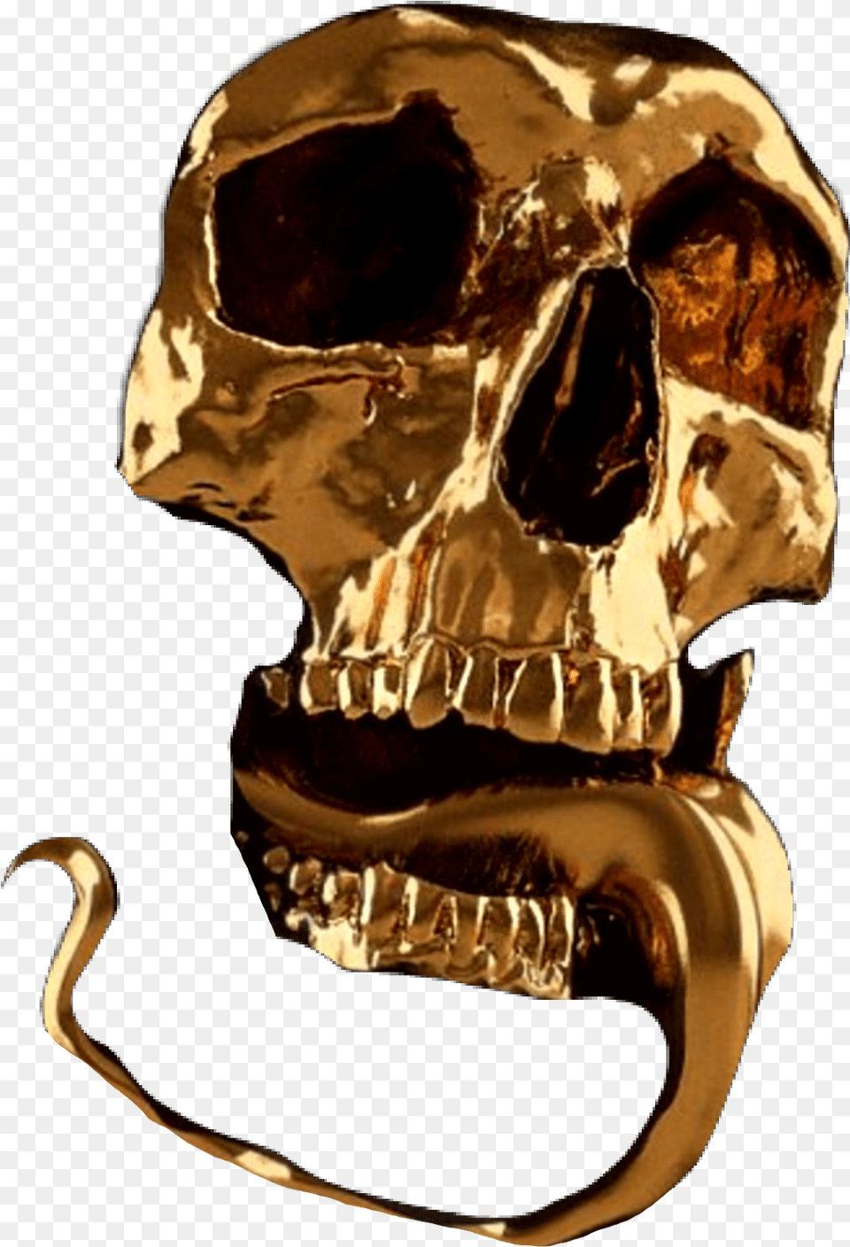 Gold Face Skullface Skull Oro Death Skeletal Skull Black And Gold, Adult, Male, Man, Person Png