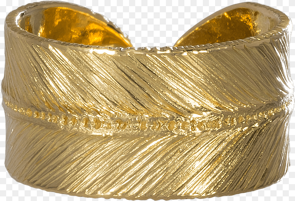 Gold Feather Ring Gold, Accessories, Cuff, Ornament, Jewelry Png Image