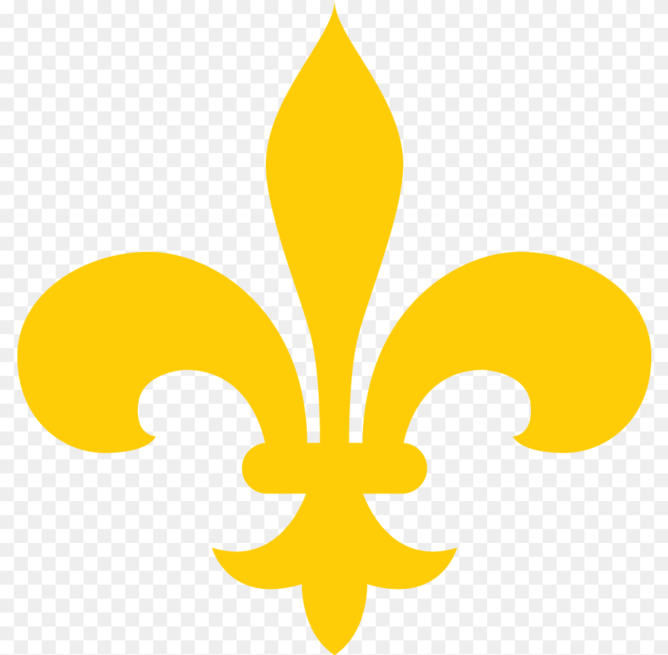 Gold Fleur De Lis Transparent Gold Fleur De Lis, Symbol, Emblem Free Png