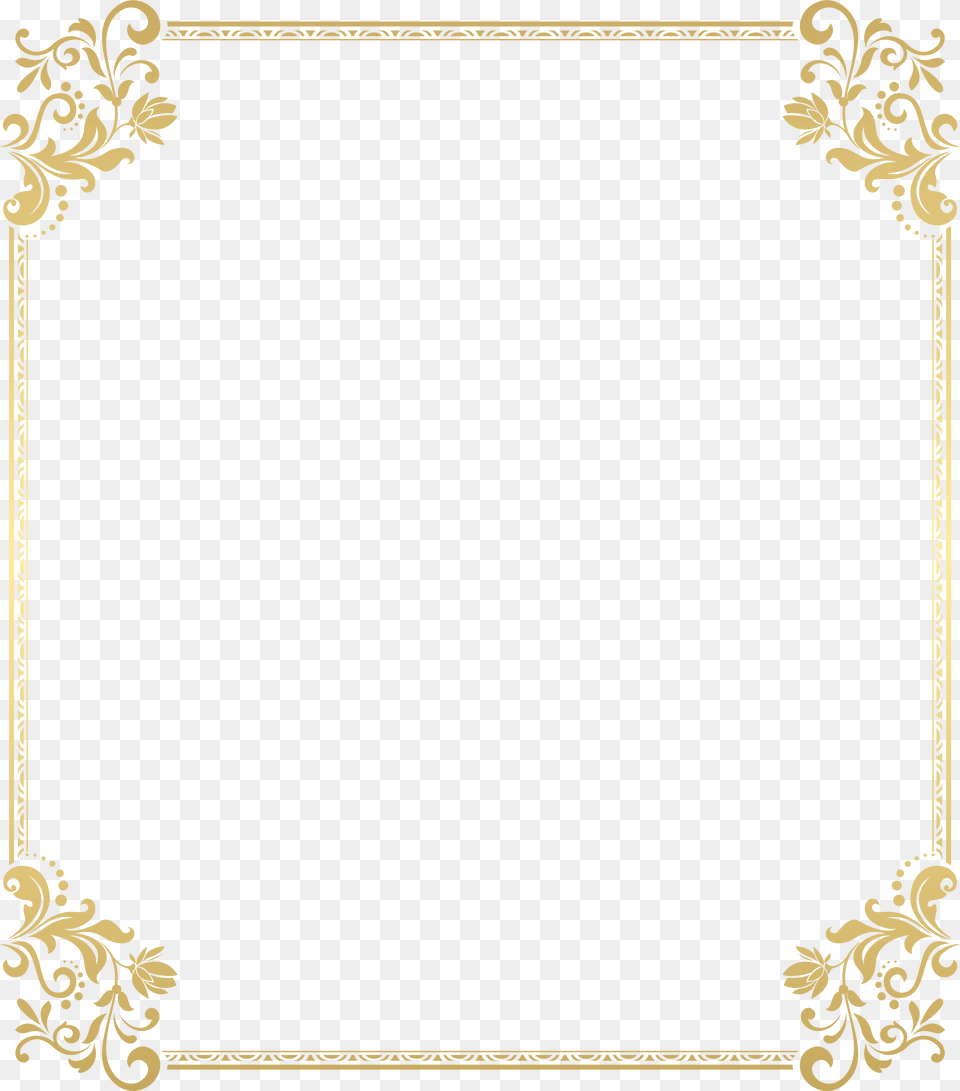 Gold Floral Border Frame Clip Art, Floral Design, Graphics, Home Decor, Pattern Free Transparent Png