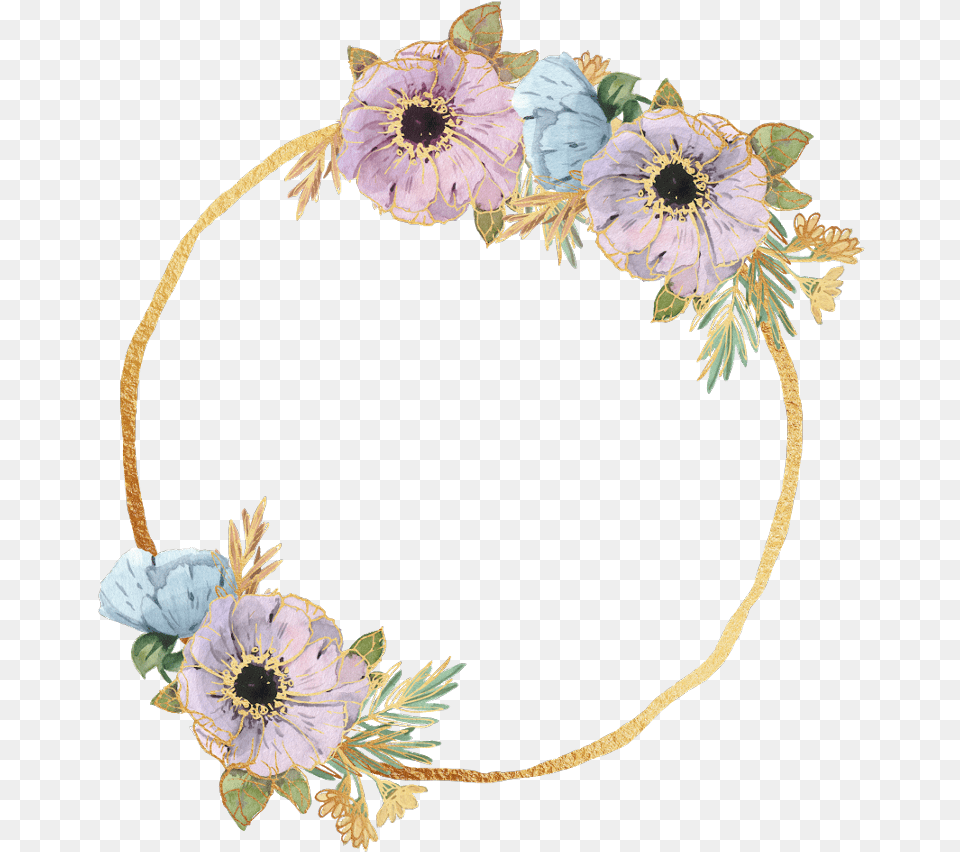 Gold Floral Frame, Plant, Pattern, Accessories, Flower Png