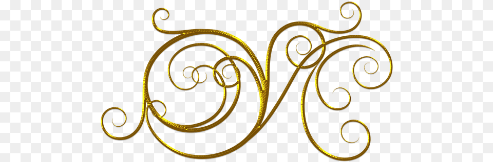 Gold Flourish 3 Transparent Gold Flourish Clipart, Pattern, Spiral, Coil, Car Png Image