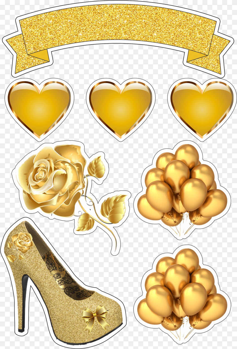 Gold Flower Floral Png