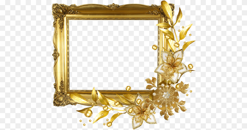 Gold Flower Frame, Chandelier, Lamp, Photography, Bronze Free Png