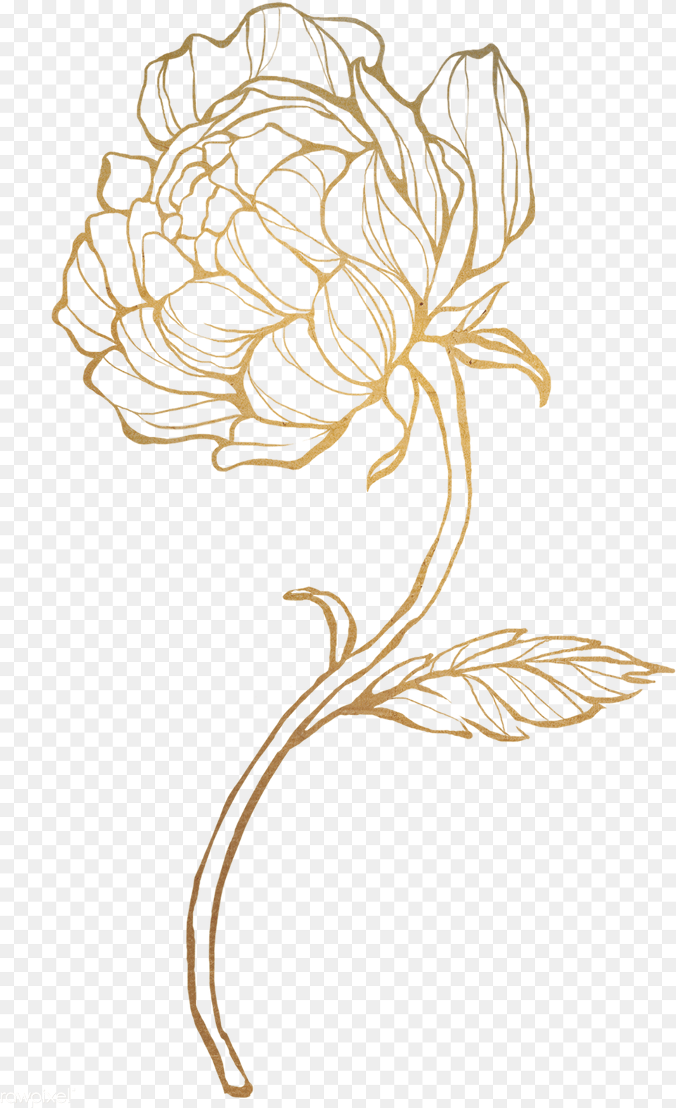 Gold Flower Gold Flower, Pattern, Art, Leaf, Plant Free Png Download