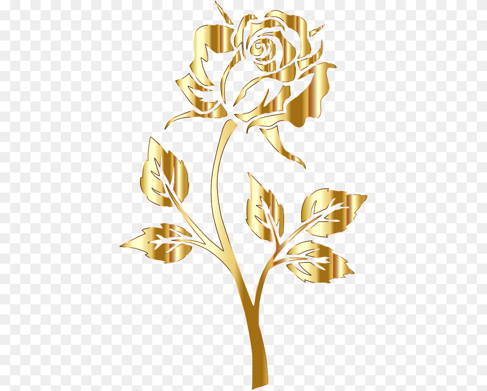 Gold Flower No Background Golden Flowers Without Background, Art, Floral Design, Graphics, Pattern Png Image