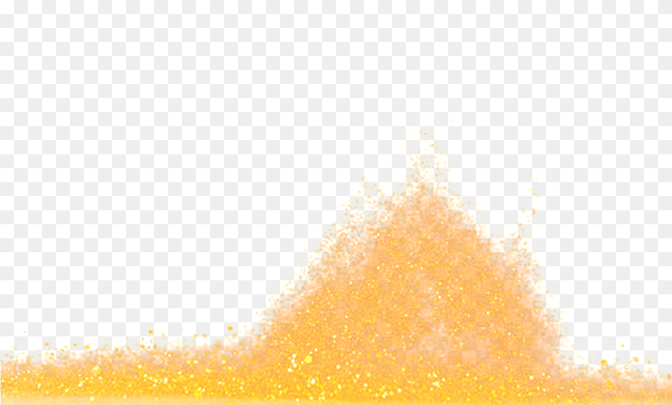 Gold Flutters With A Transparent Material Golden Sand, Powder Png