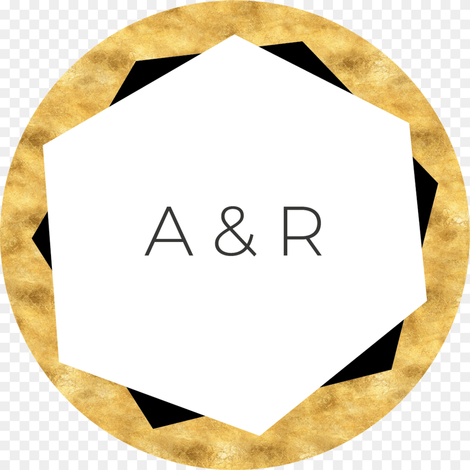 Gold Foil Effect Sticker, Symbol, Disk Png Image