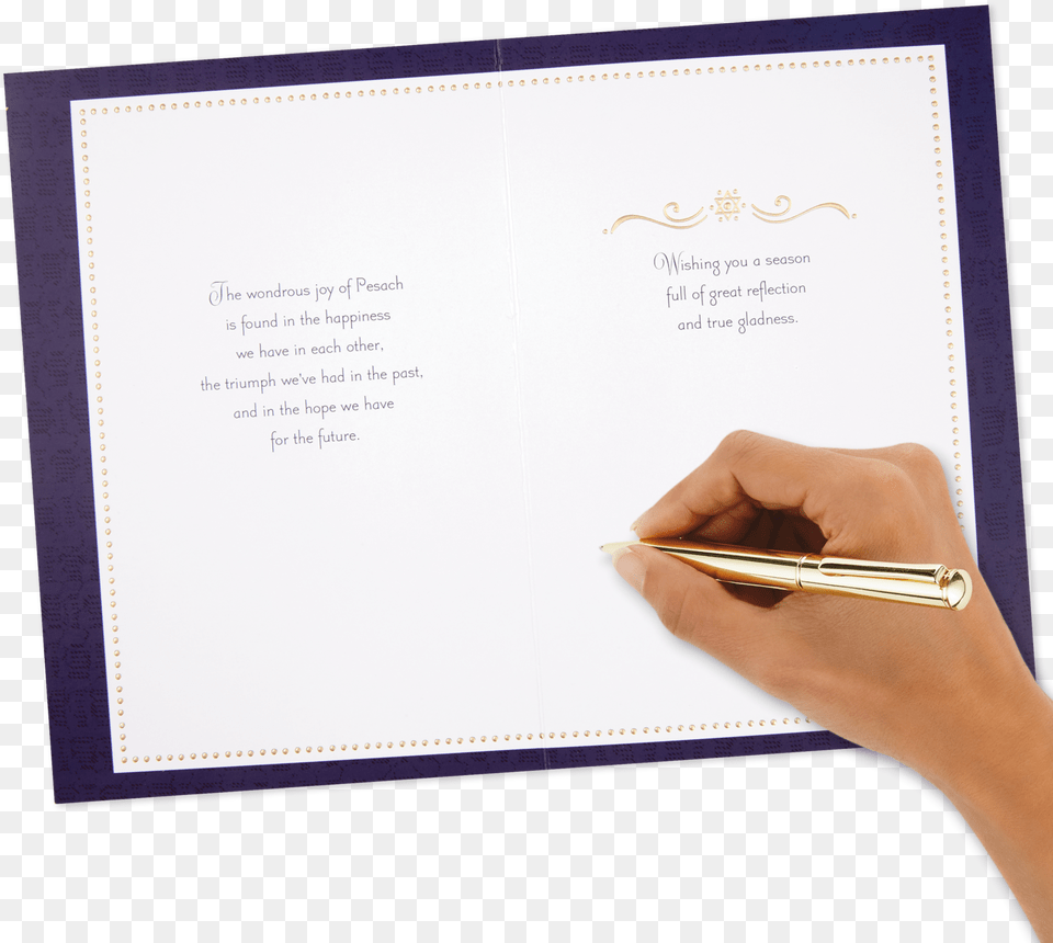 Gold Foil Hebrew Letters And Star Of Document, Text, Pen Free Transparent Png