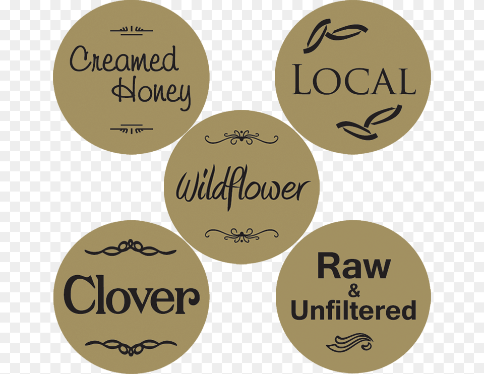 Gold Foil Label Circle, Text, Handwriting, Face, Head Free Png Download