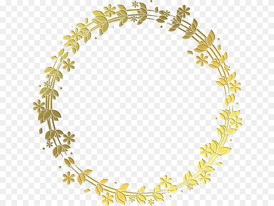 Gold Foil Wreath Botanical Image On Pixabay Wreath, Accessories, Jewelry, Necklace, Oval Png