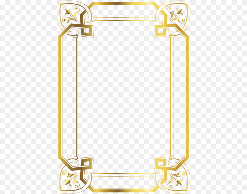 Gold Frame Border, Text Png Image