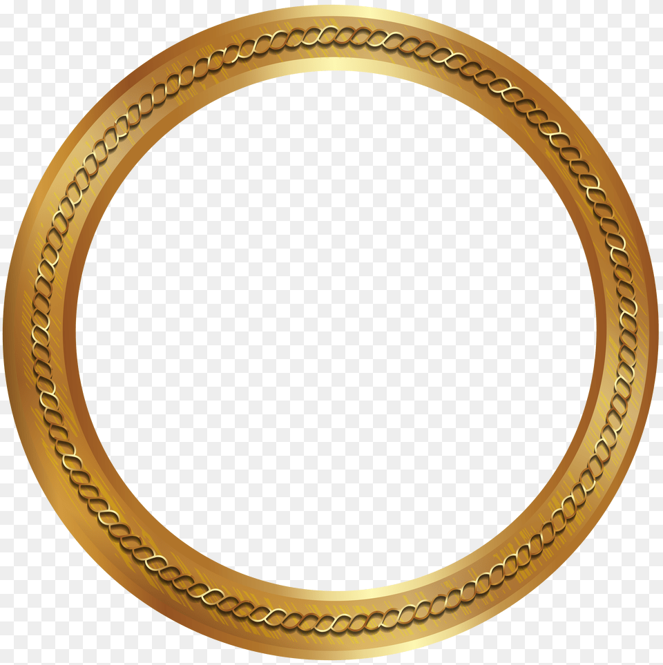 Gold Frame Border Round Clip Art Free Transparent Png