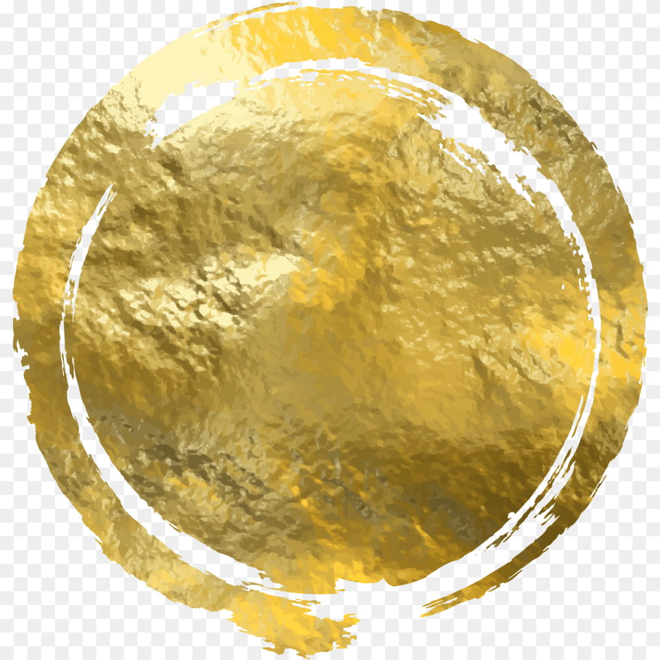 Gold Frame Circle Foil Circle Png