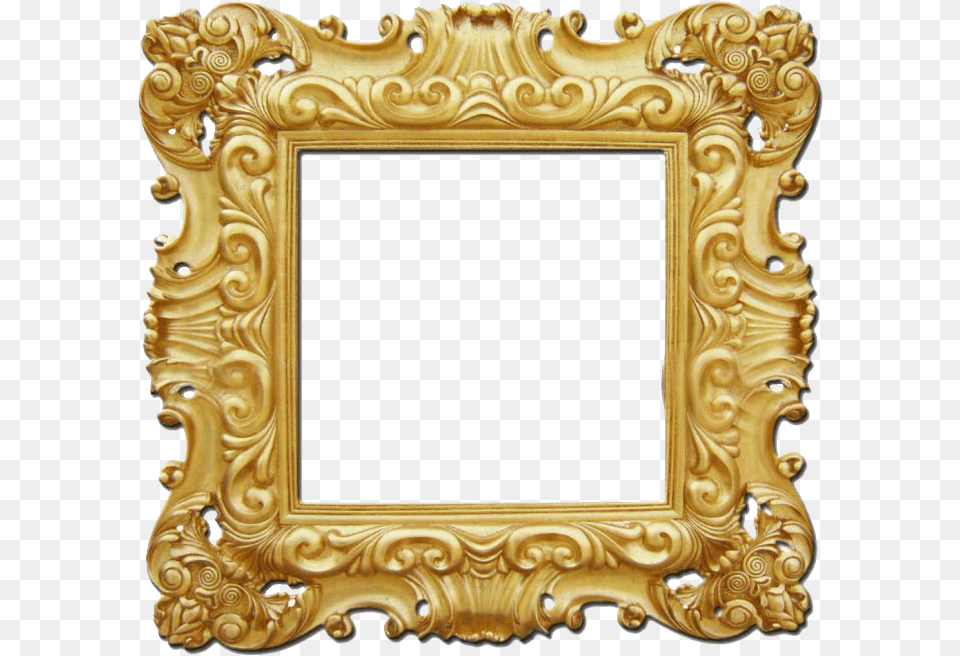 Gold Frame Picture Baroque Frame Transparent Gold Frames For Wedding Video Free Png