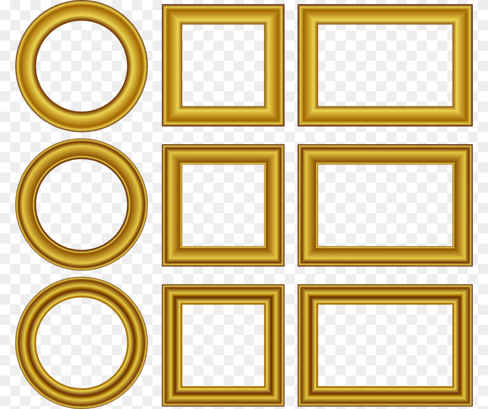 Gold Frame Vector Clipart Clip Art, Text Png Image