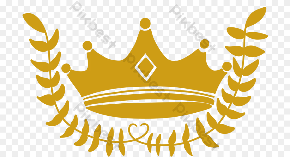 Gold Frosted Crown Logo Logo Mahkota Ratu Mas, Accessories, Jewelry, Emblem, Symbol Free Transparent Png