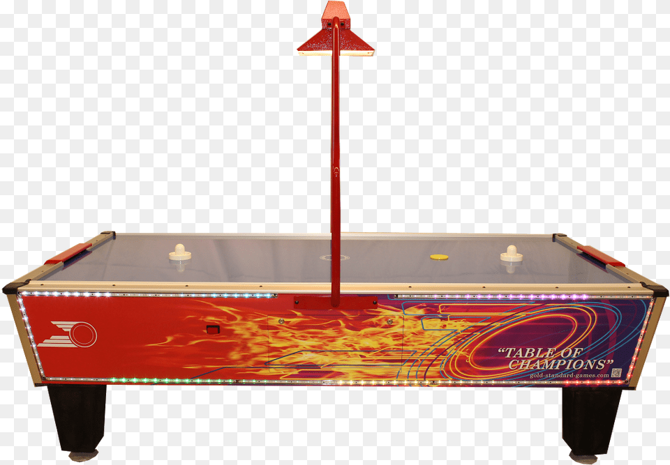 Gold Games Shelti Gold Flare Home Plus Transparent Air Hockey Table, Furniture, Indoors, Billiard Room, Pool Table Free Png
