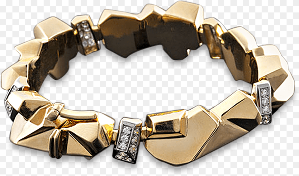 Gold Geometric Bracelet By David Webb Bracelet, Accessories, Jewelry, Diamond, Gemstone Png Image