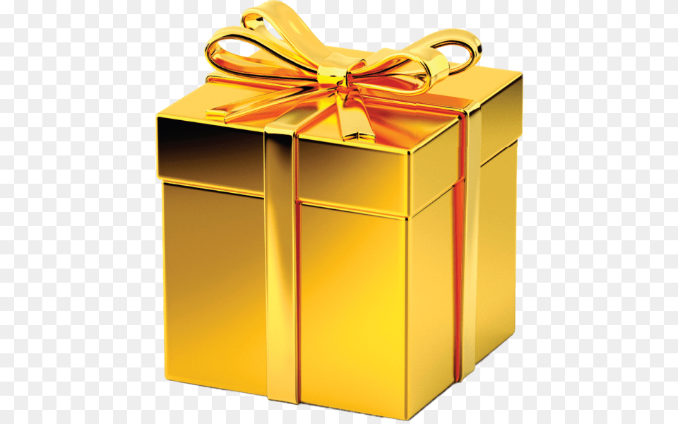 Gold Gift Box Free Png
