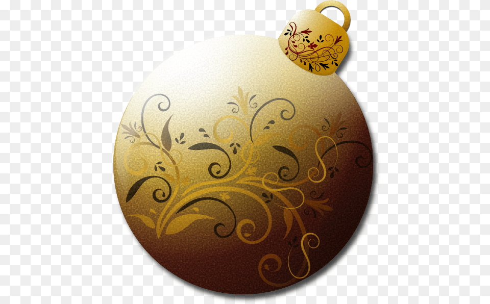 Gold Glass Ornament Svg Clip Arts Gold Christmas Balls Transparent, Accessories, Pottery Free Png Download