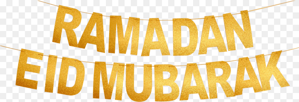 Gold Glitter Banners Ramadan Mubarak And Eid Poster, Text, Logo Png