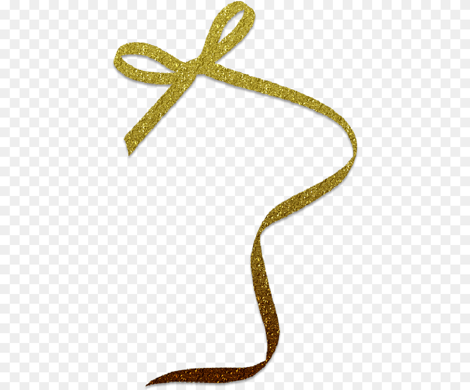Gold Glitter Border Glitter Gold Goldglitter Bow Transparent Gold Ribbon Border, Clothing, Hat, Cross, Symbol Png