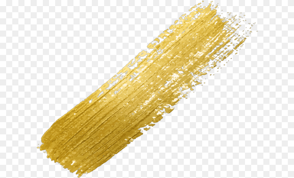 Gold Glitter Brush Polish Nailpolish Transparent Background Gold Brush Stroke, Plant, Pollen Free Png