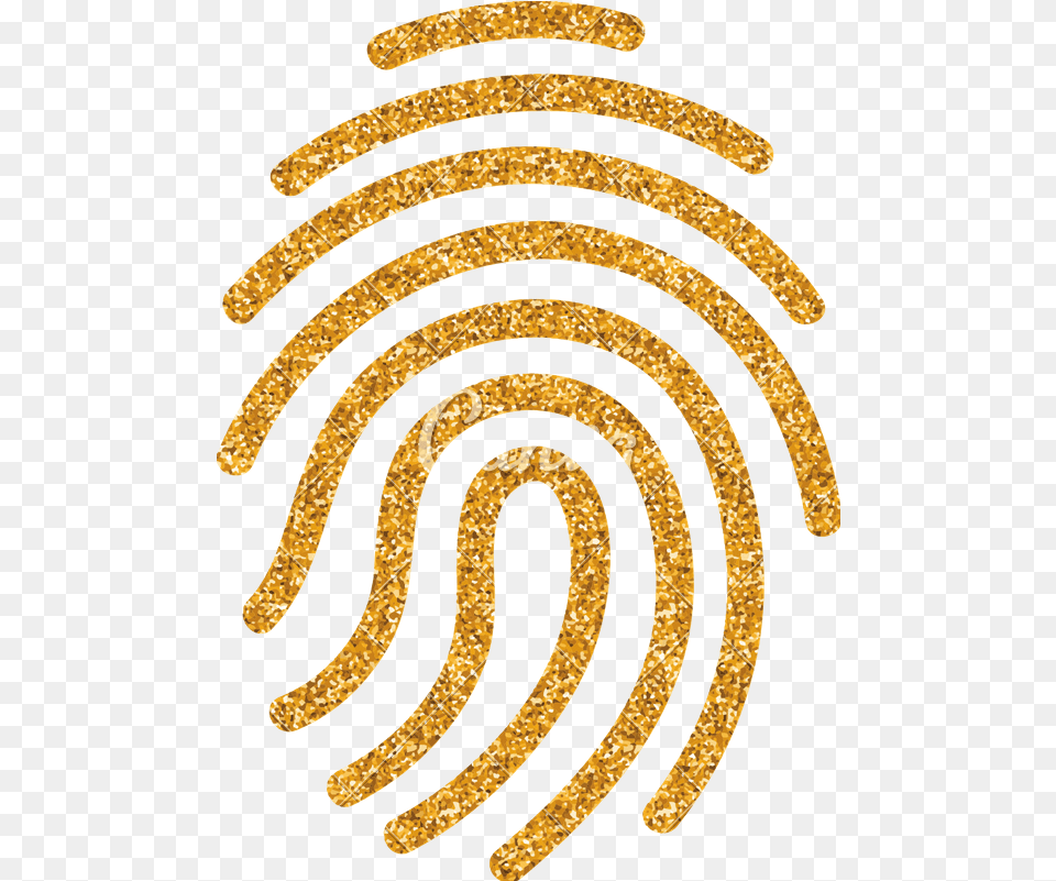 Gold Glitter Icon Fingerprint Icons By Canva Fingerprint Icon Gold, Accessories Png