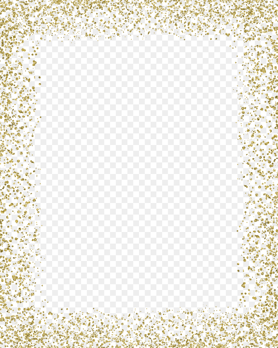 Gold Glitter Mime Gold Frame Glitter, Blackboard Png