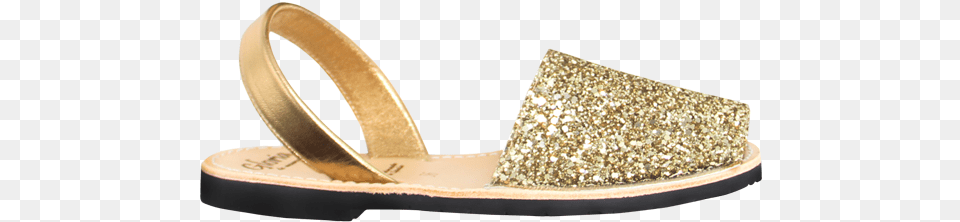 Gold Glitter Slide Sandal, Clothing, Footwear, Accessories Free Png Download