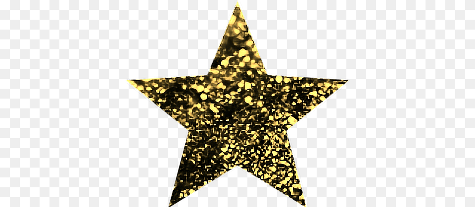 Gold Glitter Sparkle Star Illustration, Star Symbol, Symbol Free Transparent Png