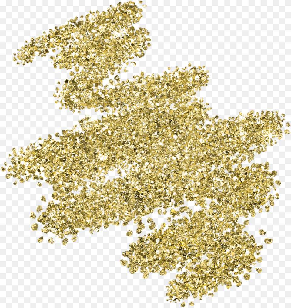 Gold Glitter Squiggle Web Flair Transparent Silver Glitter, Plant, Accessories Free Png Download