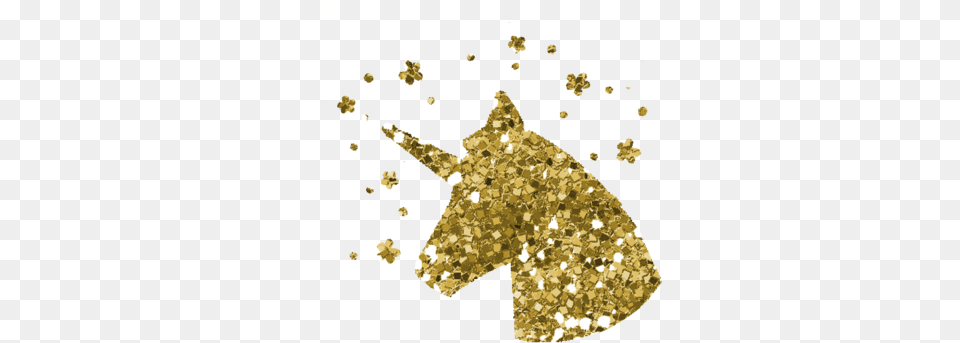 Gold Glitter Unicorn Full Size Download, Chandelier, Lamp, Paper, Confetti Free Transparent Png
