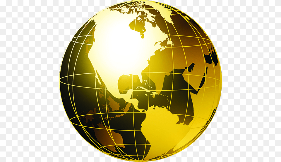 Gold Globe Vector, Astronomy, Outer Space, Planet, Sphere Free Png