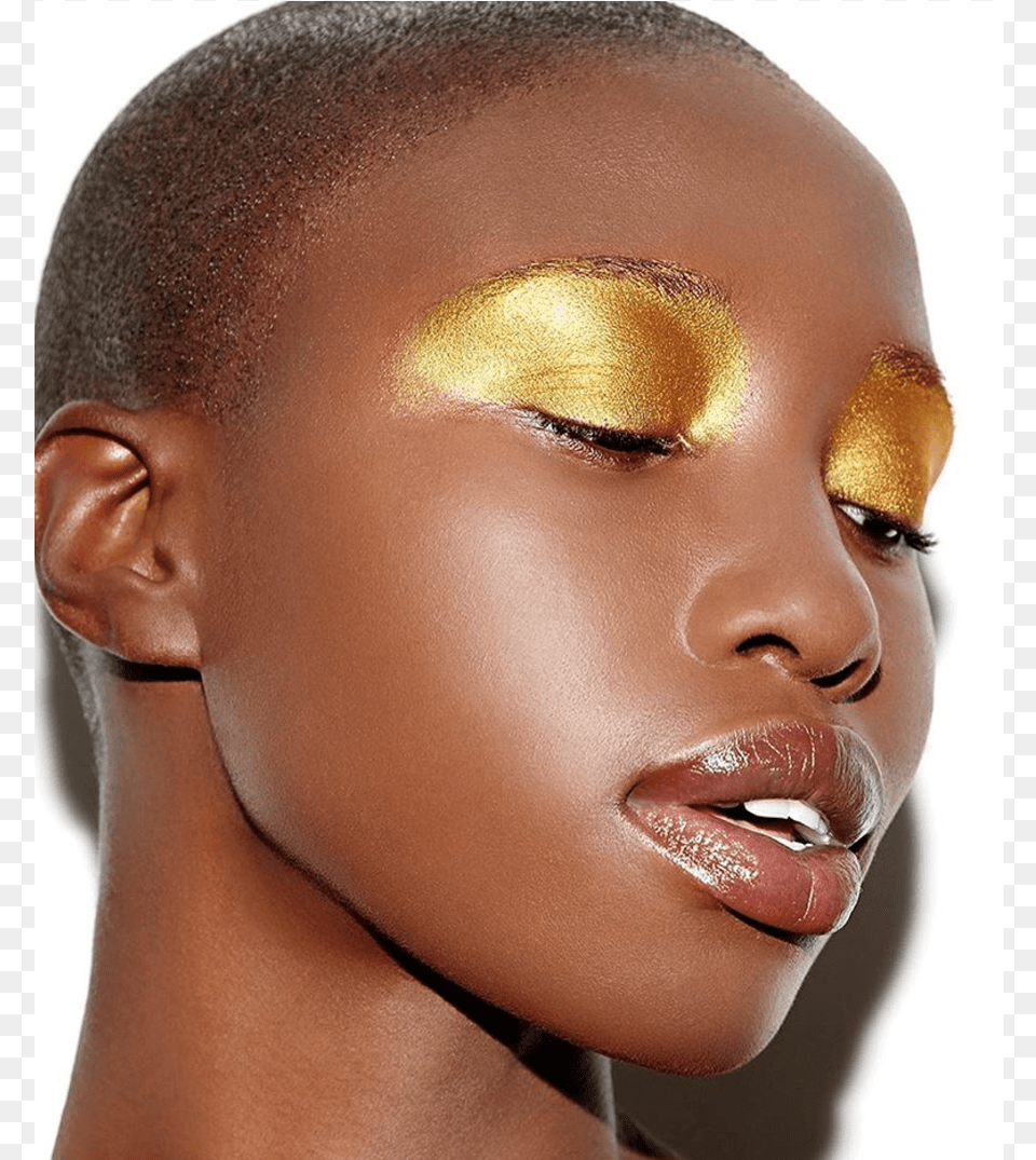 Gold Glossy Eye, Adult, Face, Female, Head Png