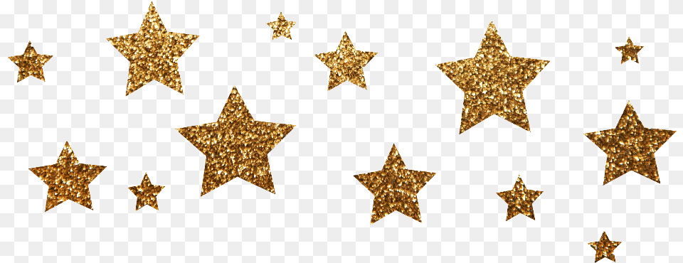 Gold Gold Glitter Stars, Star Symbol, Symbol, Accessories Png Image