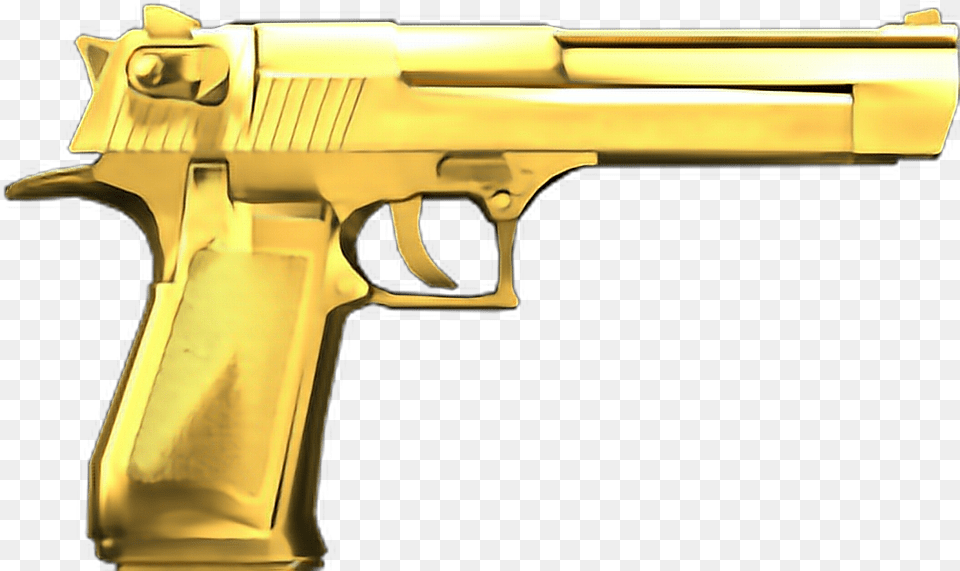 Gold Gold Gun, Firearm, Handgun, Weapon Png