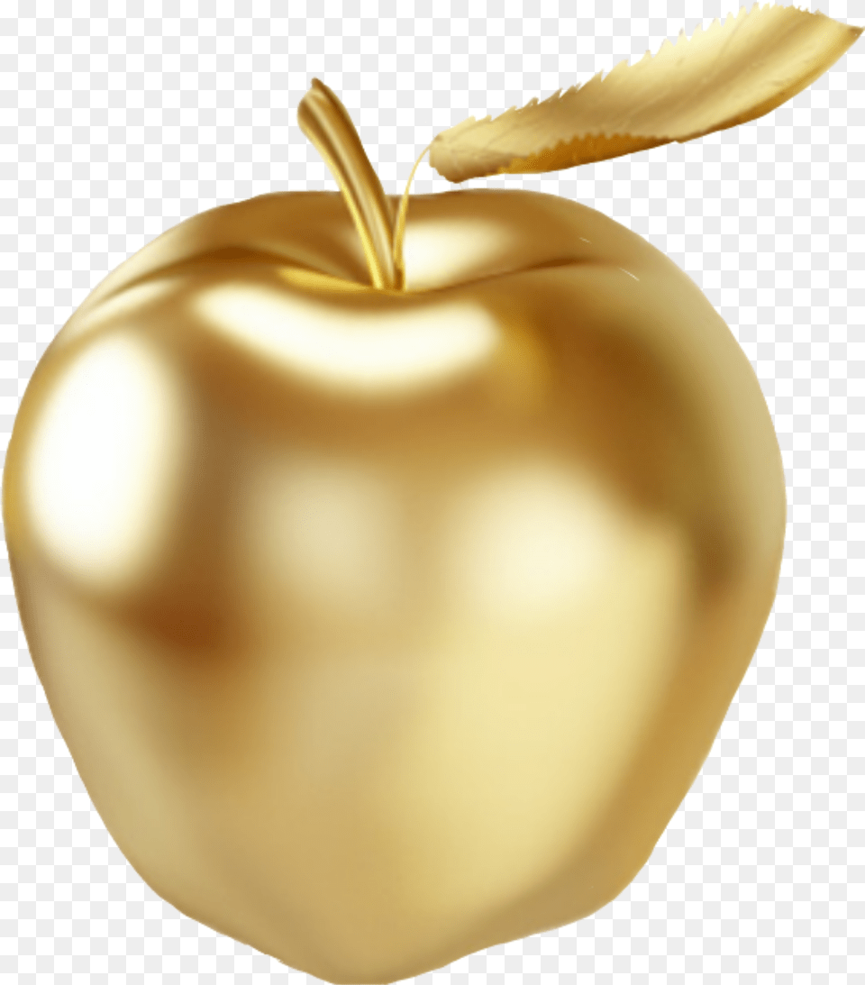 Gold Goldapple Sticker By Sugawara Is Babey Golden Apple Fruit, Food, Plant, Produce, Pear Free Png Download