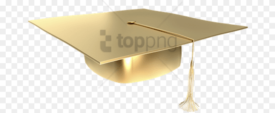 Gold Graduation Cap Coffee Table, People, Person Png Image