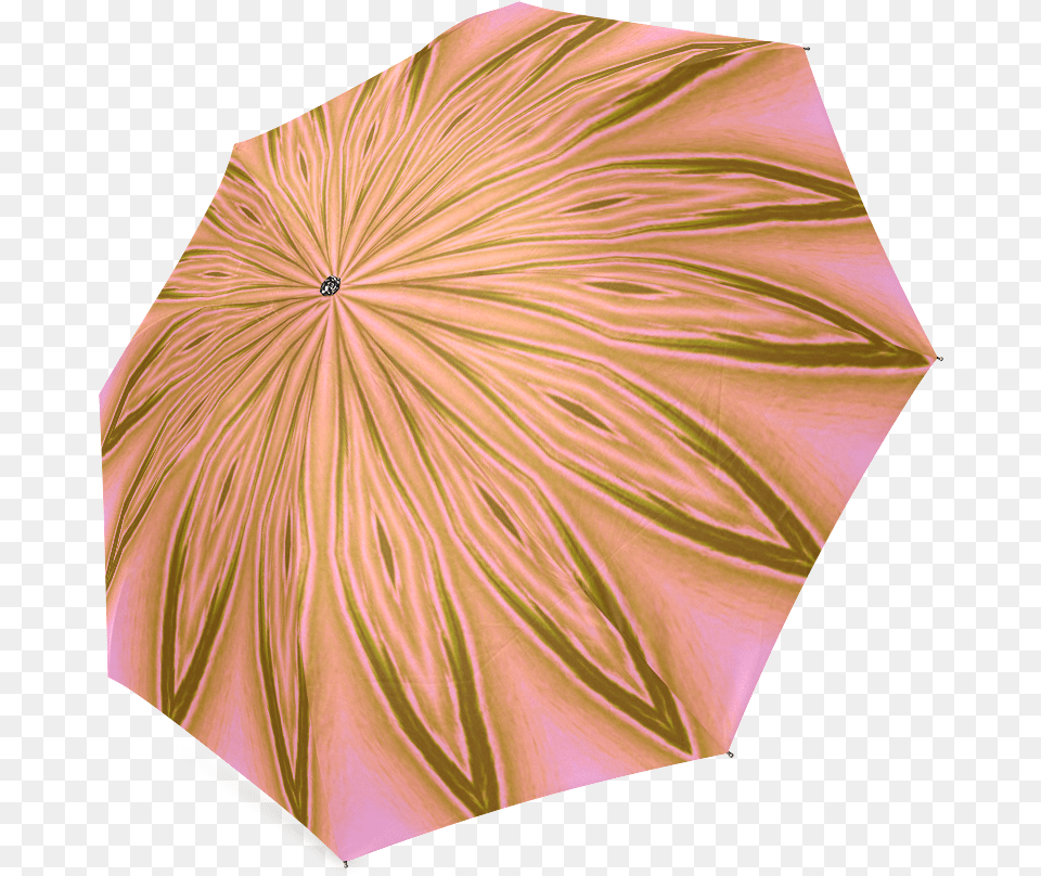 Gold Grapefruit Swirls Foldable Umbrella Construction Paper, Canopy, Person Free Png
