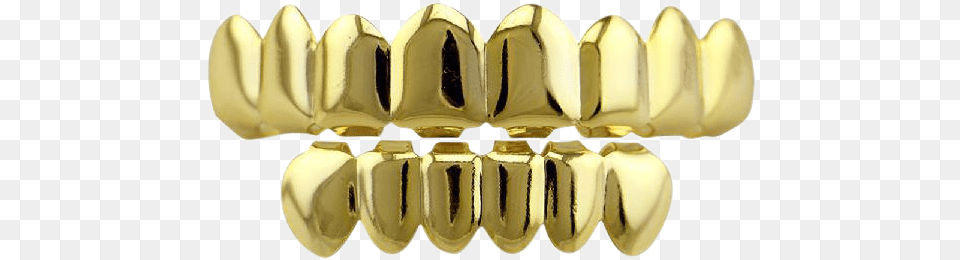 Gold Grillz With Finish Set Transparent Grill Teeth, Accessories Png Image