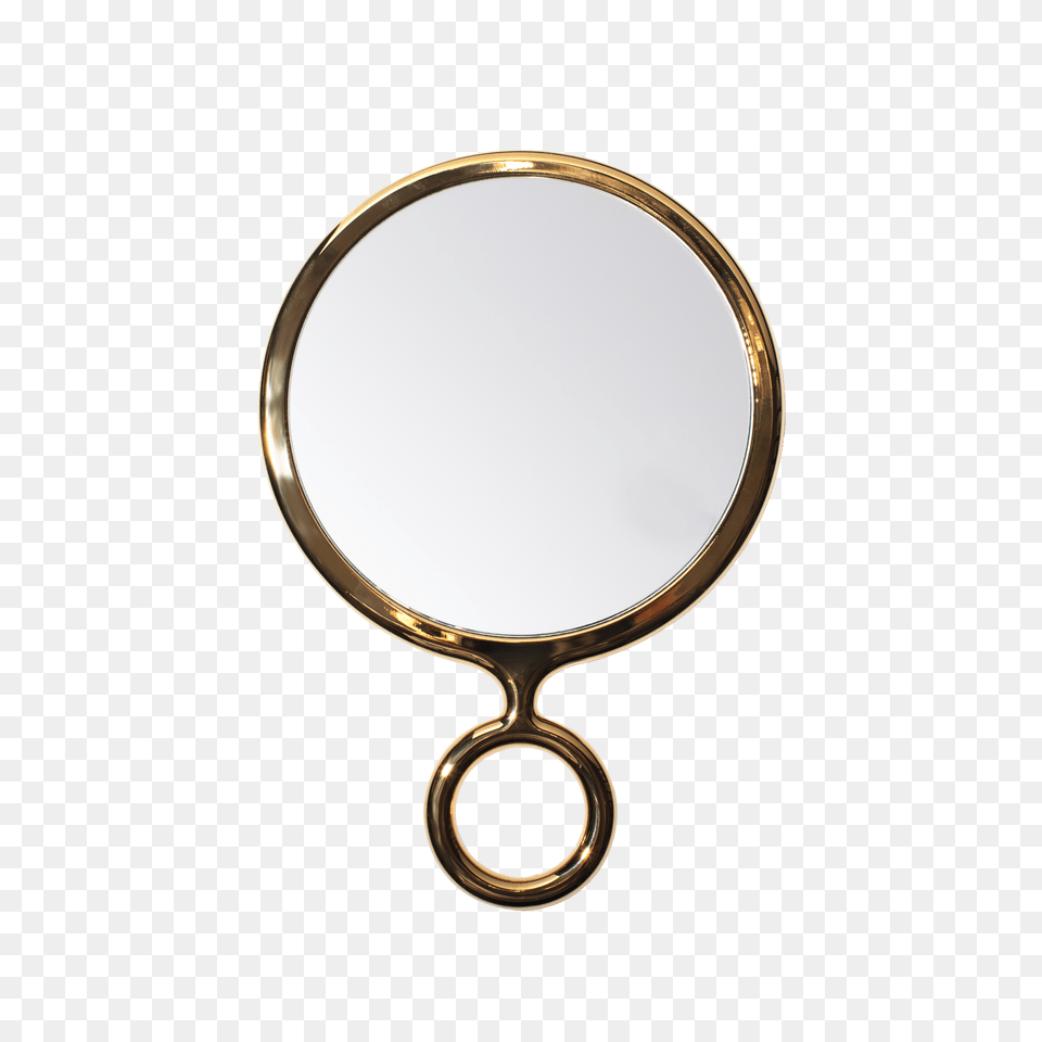 Gold Handheld Mirror The Elephant Shop, Accessories, Jewelry, Locket, Pendant Free Png