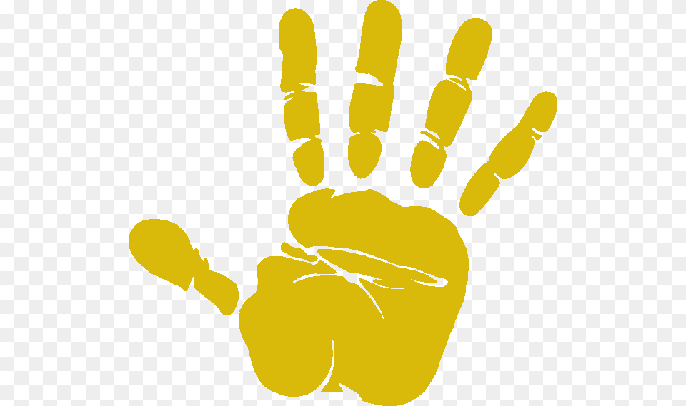 Gold Handprint Copy, Cutlery, Fork Png